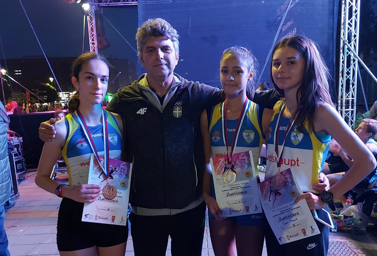 Tri medalje za atletičarke Dinama iz Pančeva na trci u Ćupriji