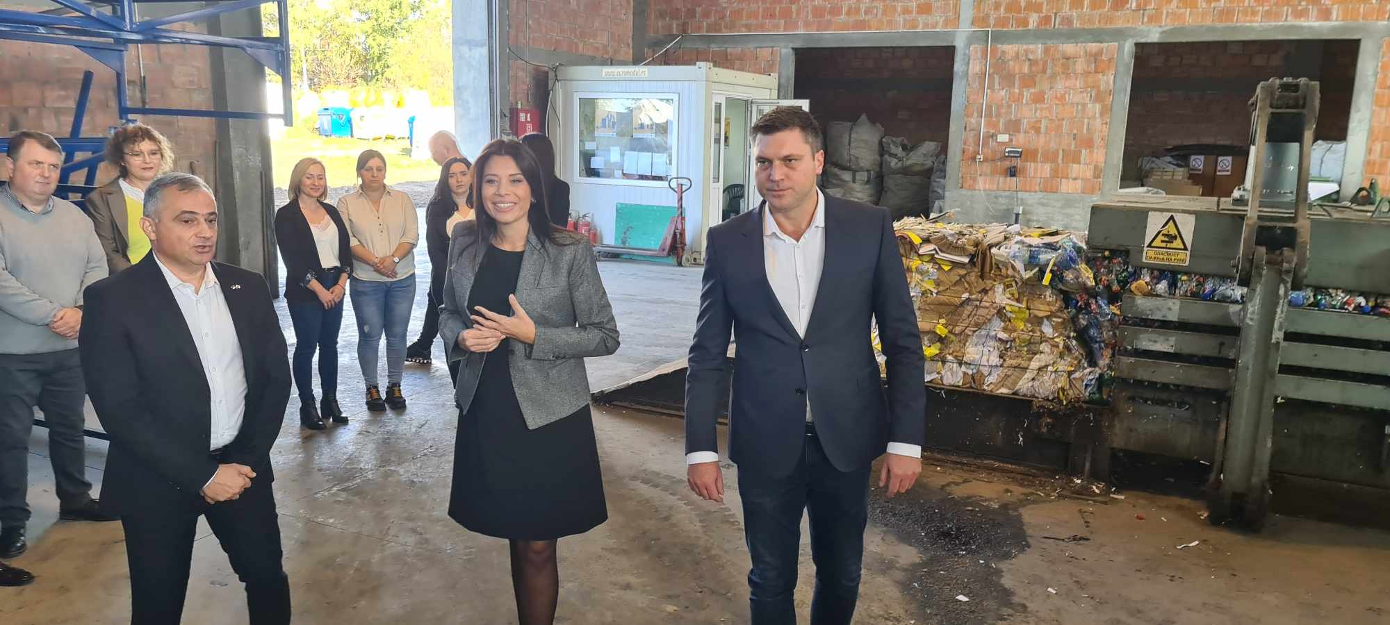 Ministarka Irena Vujović obišla Centar za sakupljanje i razvrstavanje sekundarnih sirovina u Pančevu